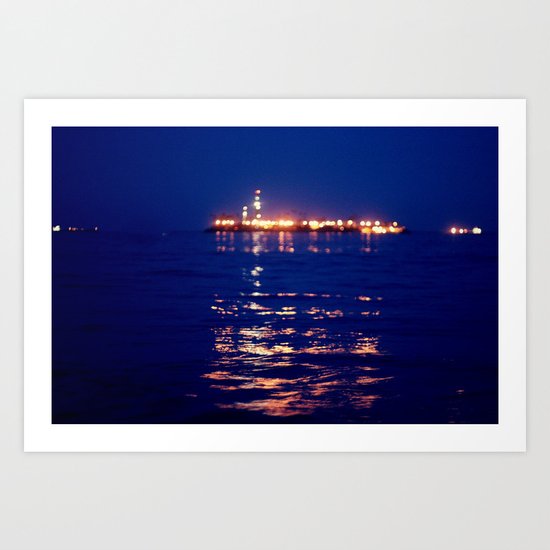 Dark Blue Art Print