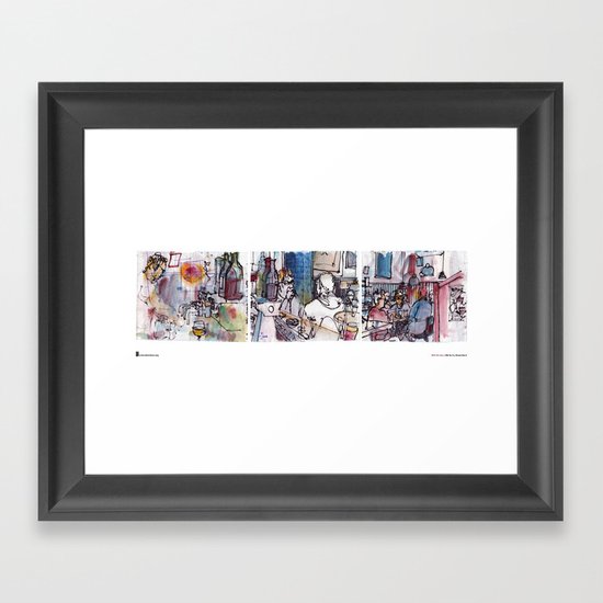 Rolf Schröter, "Linde Tryptich" Framed Art Print