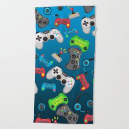 Video Games Beach Towel