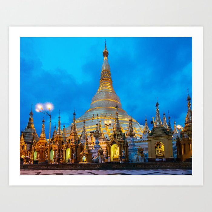 Shwedagon Pagoda Fine Art Print  • Travel Photography • Wall Art Art Print