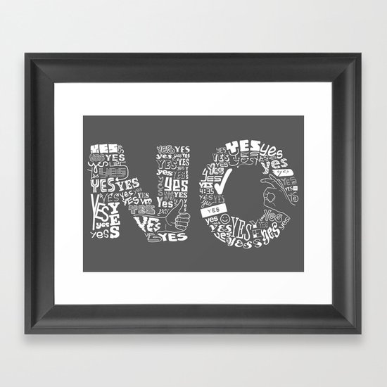 Mixed Messages Framed Art Print