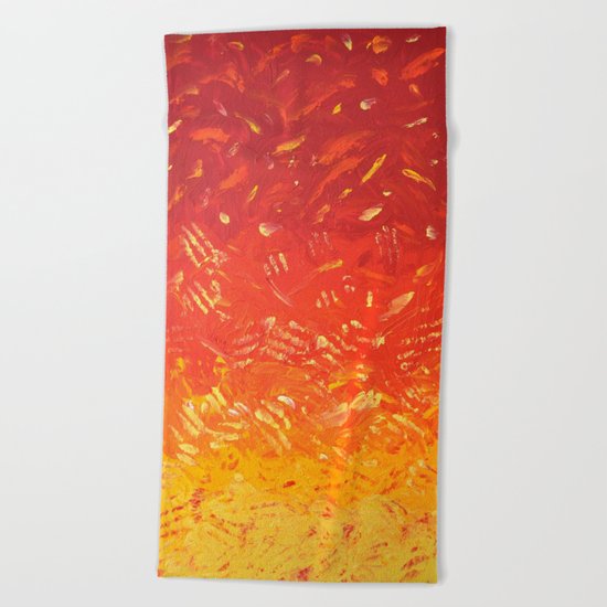 UFO SUNSET Beach Towel
