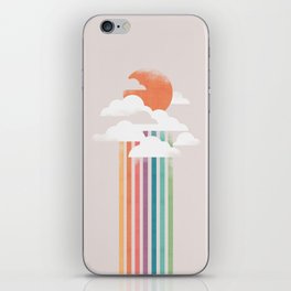 Colorful rain iPhone Skin