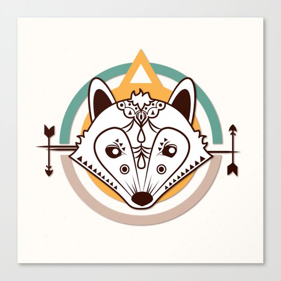 Ethnic - Fox Canvas Print