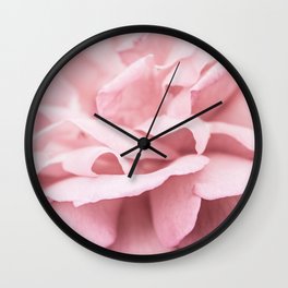 Pink Rose Petals Wall Clock
