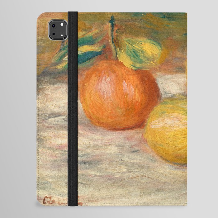 Lemons and Orange Still Life Vintage Painting by Renoir  iPad Folio Case