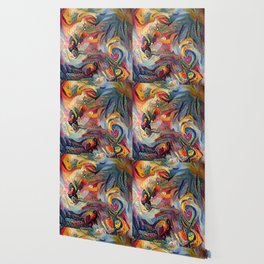 Swirling Oil Wallpaper