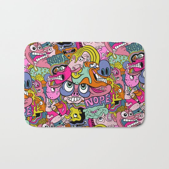 Doodles gone wild Bath Mat