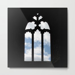Clouds Through a Window Metal Print | Priory, Medieval, Sky, Middleages, Window, Digital, Color, 13Thcentury, Architecture, Pattern 