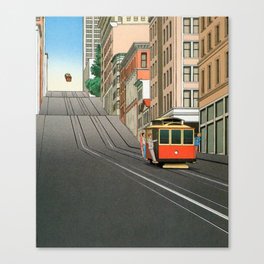 Illustrated Street texture Canvas Print