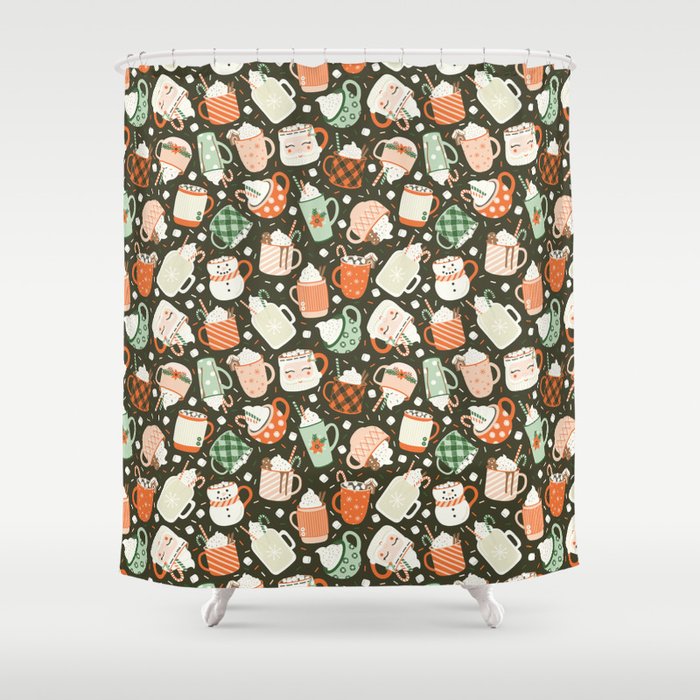 Christmas Cocoa Shower Curtain