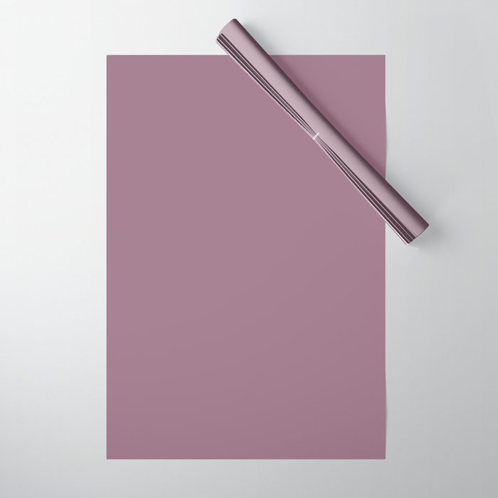 NOW DUSKY ORCHID solid color Wrapping Paper by NOW COLOR