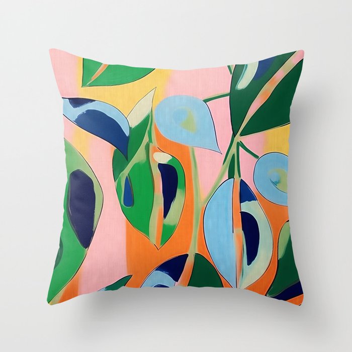 Spring Flowers 4 Throw Pillow