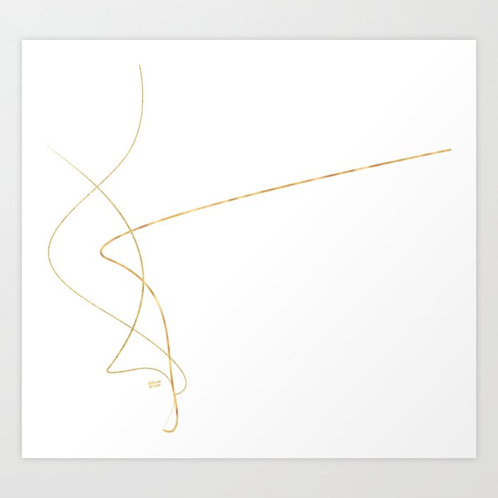 Kintsugi 2 #art #decor #buyart #japanese #gold #white #kirovair #design Art Print