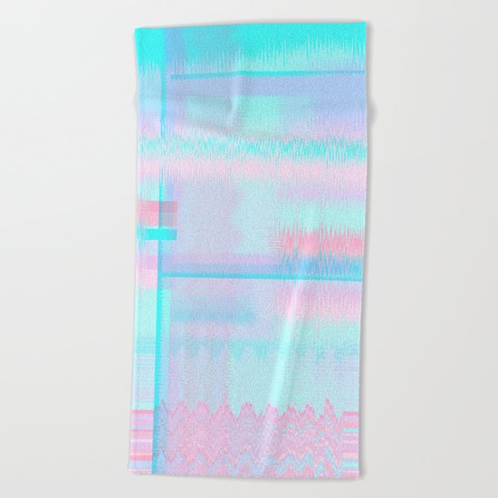 Distorted signal 04 Beach Towel