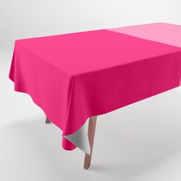 Pink Two Monochrome Tone Color Block Tablecloth