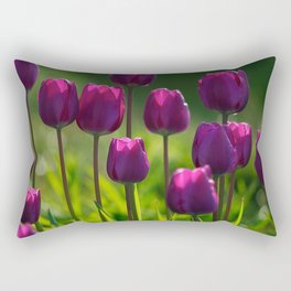 Fascinating Gracious Pretty Lilac Blossom Bouquet UHD Rectangular Pillow