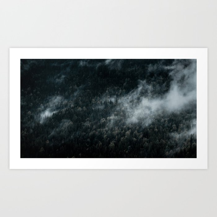 Dark Foggy Forests Art Print