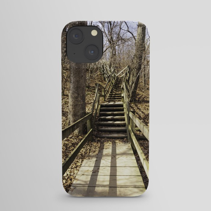 stairs in the woods iPhone Case