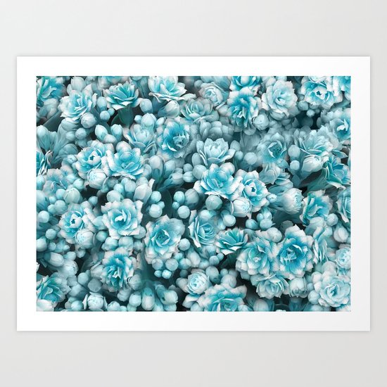 Blue flowers Art Print