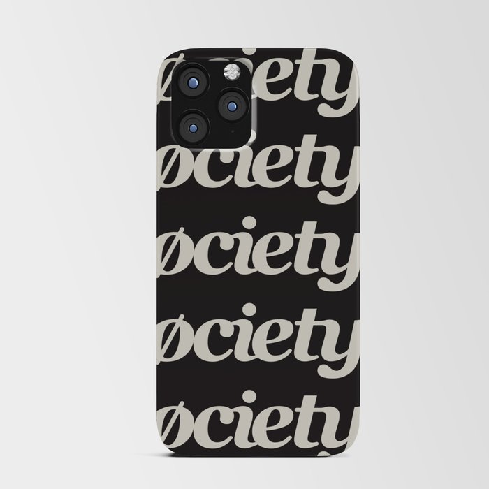 Society6 Logo Repeat iPhone Card Case