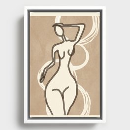 Abstract Figure 08 Framed Canvas