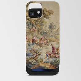 Antique Aubusson Louis XV French Tapestry iPhone Card Case