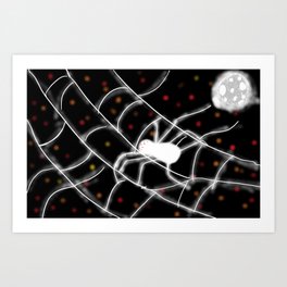 Moonlight Spider  Art Print