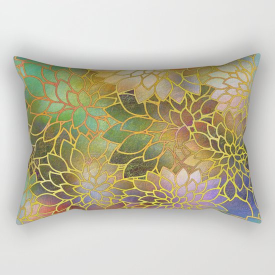 Floral Abstract 3 Rectangular Pillow