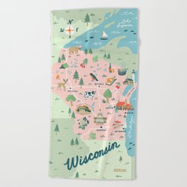 Wisconsin Beach Towel