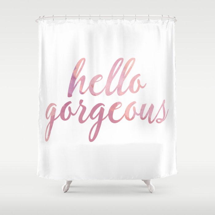 O Gorgeous Pink Watercolor Shower, Gorgeous Shower Curtain