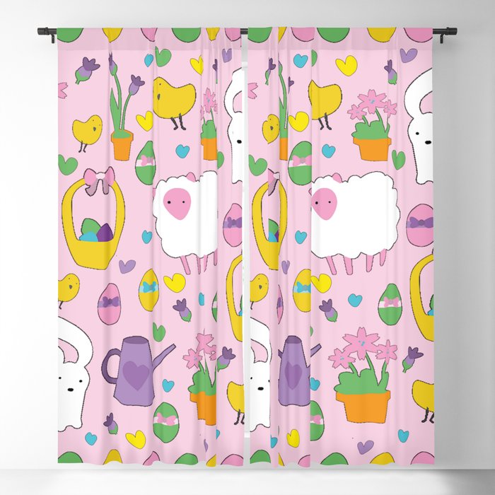 Cute Easter pattern Blackout Curtain