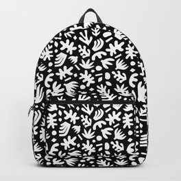 Matisse Paper Cuts // White on Black Backpack