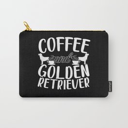 Coffee And Golden Retriever Dog Lover Caffeine Carry-All Pouch