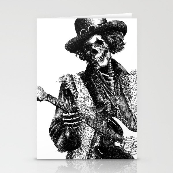The Legend of Guitarist Stationery Cards