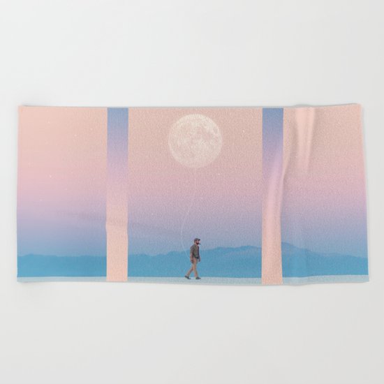 Moon Walker Beach Towel