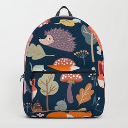 Cute Animals & Nature Pattern Backpack