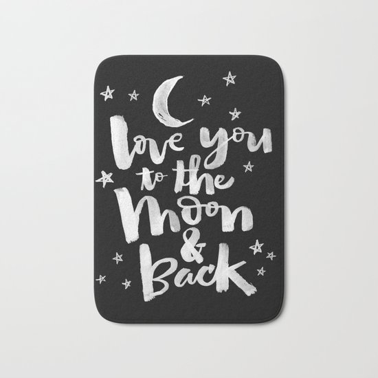 to the moon & back Bath Mat