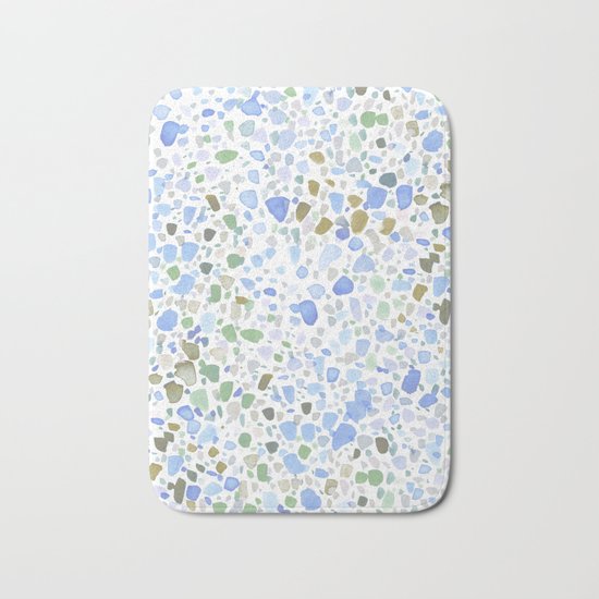 Magic Terrazzo Blue Bath Mat