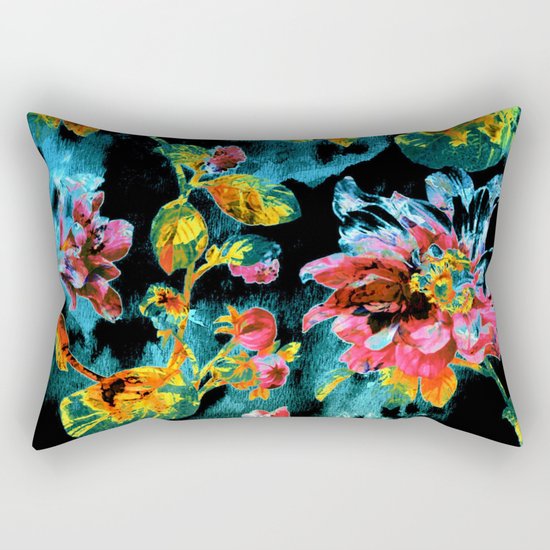 double floral Rectangular Pillow