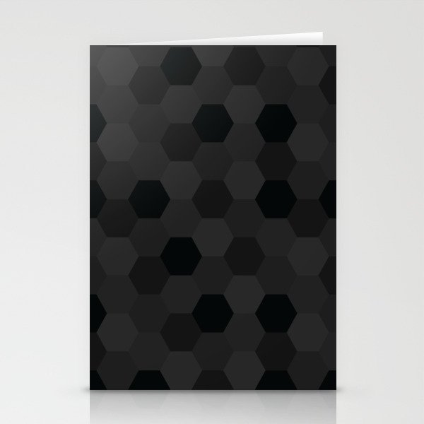 Dark Hexagon polygon pattern. Digital Illustration background Stationery Cards