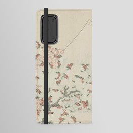 Hokusai, Fuji and cherry blossoms Android Wallet Case