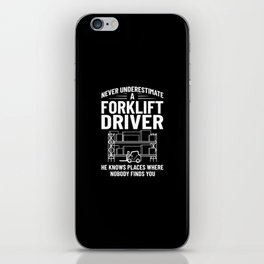Forklift Operator Driver Lift Truck Training iPhone Skin