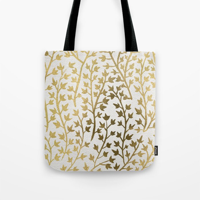 Gold Ivy Tote Bag
