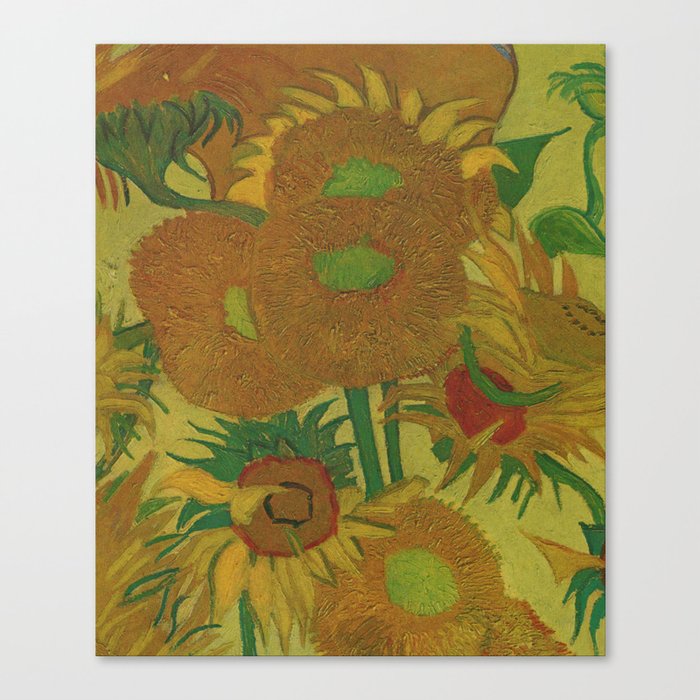 Van Gogh, sunflowers 2 – Van Gogh,Vincent Van Gogh,impressionist,post-impressionism,brushwork,paint Canvas Print