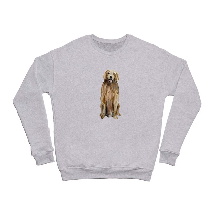 Brown watercolor dog gift Crewneck Sweatshirt
