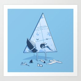 Bermuda triangle Art Print