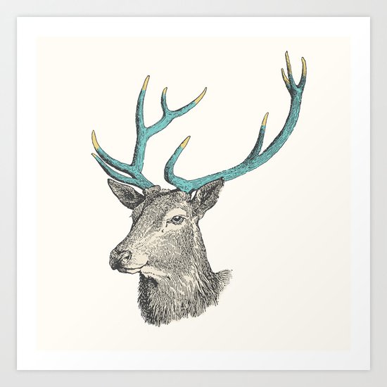 Party Animal - Deer Art Print