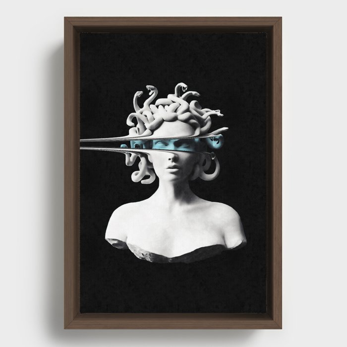 Portrait of Medusa  Framed Canvas