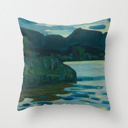 Wassily Kandinsky - Murnau-Staffelsee II (Murnau coastline II) Throw Pillow